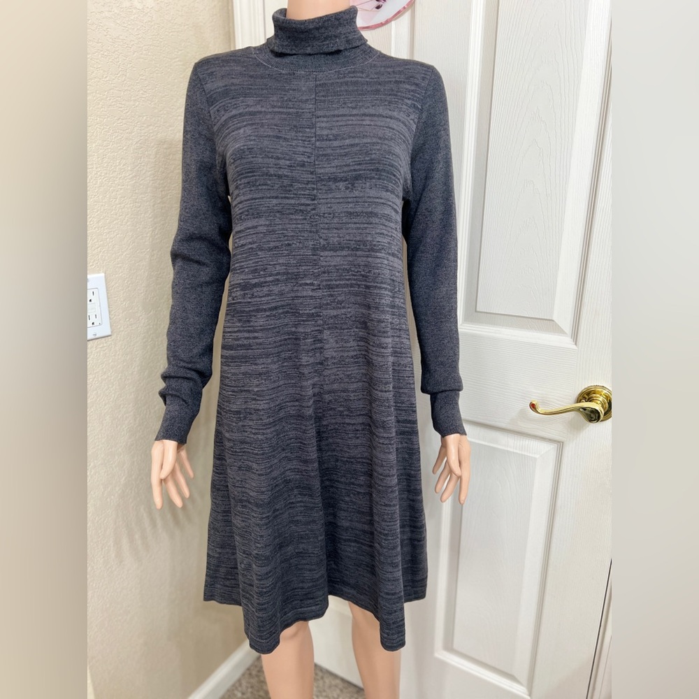 Apt. 9 Charcoal Long Sleeve Sweater Dress